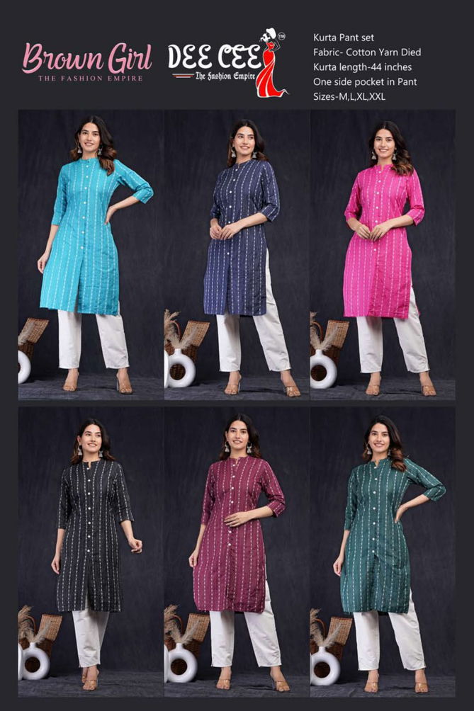 Deecee Brown Regular Kurti With Bottom Catalog